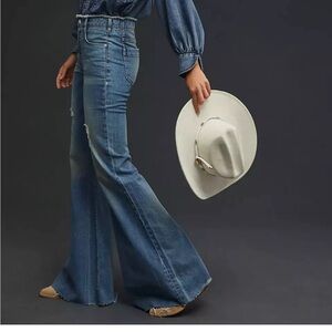 Pilcro The Supermodel High-Rise Flare Jeans size 25  Anthropologie Denim